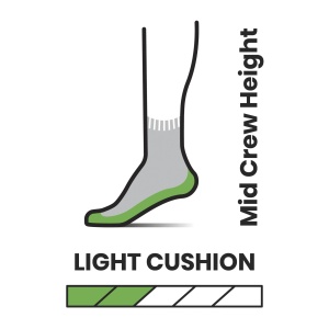 Smartwool - sosete sport Hike Light Cushion Mid Crew socks - negru gri - Img 2