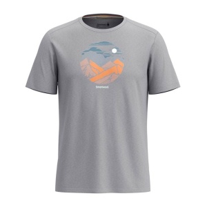Smartwool - tricou merino - Fourteener Active Short Sleeve Graphic Tee - Gri - Img 2