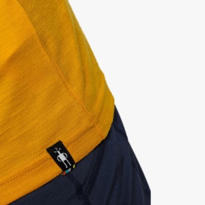 Smartwool - tricou sport unisex maneca scurta Mountain Horizon Graphic Short Sleeve Tee - galben intens miere - Img 6