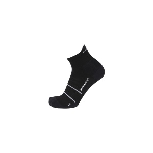 Sosete Alergare Mammut Socks Trail Running Lightweight Merino Quarter Black-White