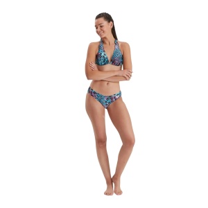 Speedo - costum inot femei 2 piese - Mix &amp; Match Triangle - Albastru I Negru - Img 2
