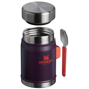 Stanley - termos mancare - Classic Legendary Food Jar + Spork - mov Plum - 400 ml - Img 3