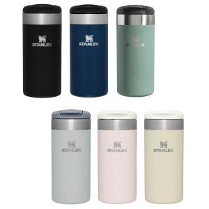Stanley - termos mic calatorie The Aerolight Transit Mug - roz deschis cuart metalic - 350 ml - Img 19