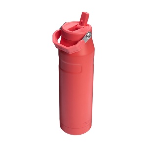 Stanley - termos tip sticla cu pai - Iceflow Flip Straw Lid - coral - 1.06 L - Img 2