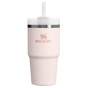 Stanley - termos tip sticla cu pai - Quencher H2.0 FlowState - Roz - 0.6L