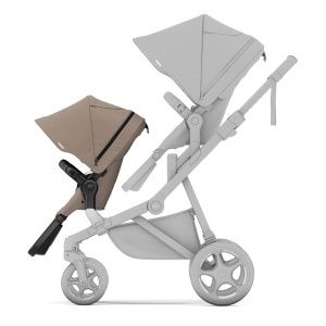Thule Sibling Seat - Scaun al doilea copil pentru Carucior Thule Sleek 2, Tinted Taupe - Img 2