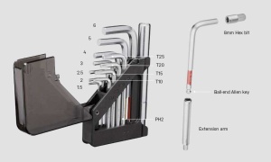 Topeak - set mini scule bicicleta ToolCard multitool, 13 piese - Img 9