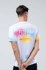 Tricou alergare Gobik Flash Hydrazero bărbați - alb multicolor - Img 5