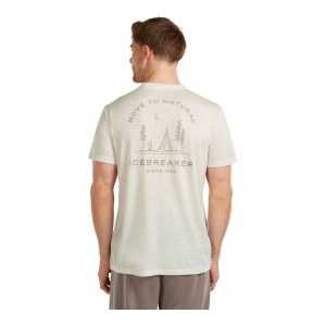 Tricou Barbati Icebreaker Merino 150 Tech Lite Peaceful Pass Gri - Img 2