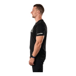 Tricou Barbati Northfinder Hiking From Organic Cotton Amad Black - Img 3