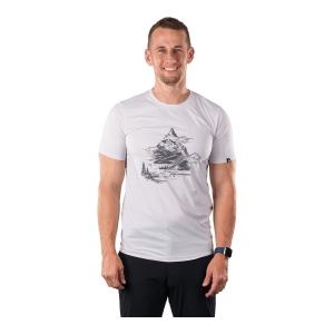 Tricou Barbati Northfinder Outdoor Quick-Drying Wicking Light Material Nadar Creamwhite
