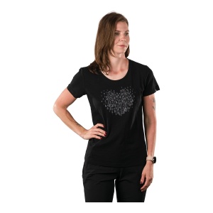 Tricou Femei Northfinder Hiking From Organic Cotton Guadalupe Darkgrey - Img 2