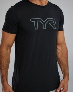 Tricou tehnic TYR Ultrasoft Lightweight - negru | confortabil și durabil - Img 5