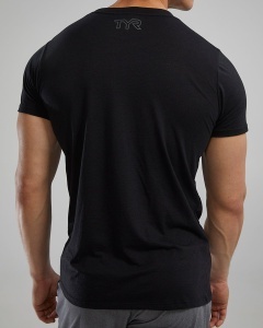 Tricou tehnic TYR Unisex Lightweight Ultrasoft Tech - negru | confortabil - Img 8