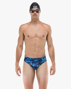 TYR - costum inot barbati tip slip - Durafast Lite Brief Seismo - Blue | Green - 26 (XS) - Img 7