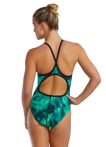 TYR - costum inot intreg pentru femei - Durafast Lite Diamondfit Miasma Swimsuit - Blue - 26 (XS) - Img 9