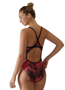 TYR - costum inot intreg pentru femei - Durafast Lite Diamondfit Miasma Swimsuit - Blue - 26 (XS) - Img 18