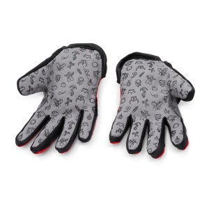 Woom - manusi ciclism copii tens bike gloves - albastru negru gri - Img 2