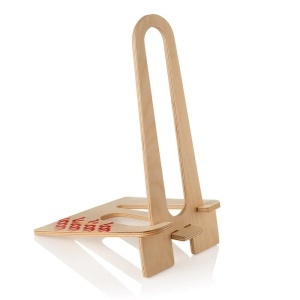 Woom - suport bicicleta pe podea tip Rastel lemn pentru biciclete Woom 1,2,3 - maro deschis lemn - Img 5