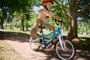 Woom - W3 Automagic - Go - bicicleta copii 16" metalic turqoise - Img 5