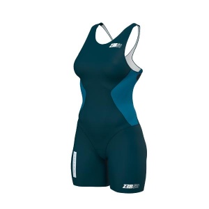 Z3R0D - Costum triatlon femei fara maneci - Racer TRISUIT WOMAN Deep Ocean