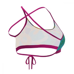 Z3R0D - sutien Costum baie femei two pieces - rosu galben albastru Expressive Resort - Img 2