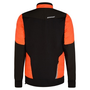 Ziener - jacheta ciclism cu maneca lunga pentru barbati Neki jacket - negru portocaliu neon - Img 2