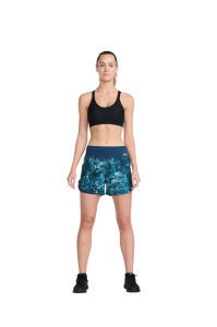 2XU - Pantaloni scurti de alergare pentru femei Aero 5 inch Shorts - albastru multicolor - Img 2