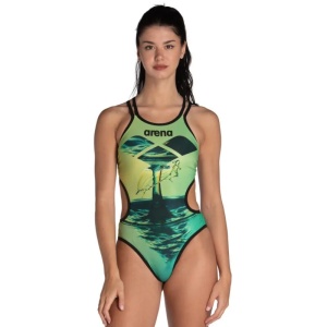 Arena - costum inot femei intreg - One Double Cros - Soft Green | Multi - 32