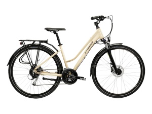 Bicicleta Trekking Kross Trans 8.0 28 inch crem Shimano Alivio