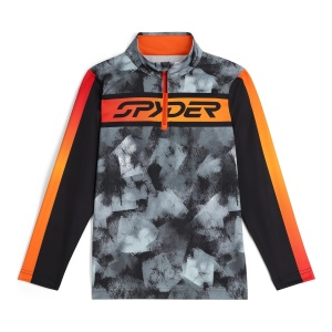 Bluza Baieti Spyder Jacobs 1/2 Zip Black Block Camo