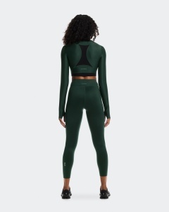 Bluză crop On Train Long Sleeve Crop W | antrenament - Obsidian - Img 2