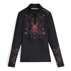 Bluza Femei Spyder Vivid 1/2 Zip Black - Img 4