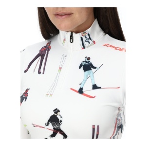 Bluza Femei Spyder Vivid 1/2 Zip Vintage Vibes - Img 3