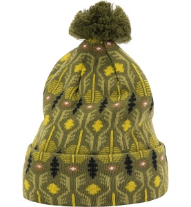 Caciulă Haglöfs Mountain Jaquard Beanie – Olive Green Pattern - Img 2