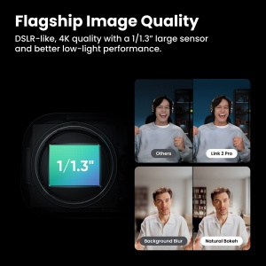 Cameră web Insta360 Link 2 Pro - Graphite Black - Img 4