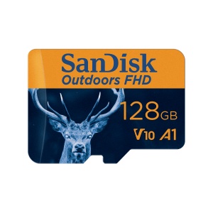 Card de memorie SanDisk Outdoors FHD microSDXC UHS-I 128GB cu adaptor SD