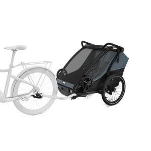 Carucior multisport double Thule Chariot Cab, Dark Gray - Img 2