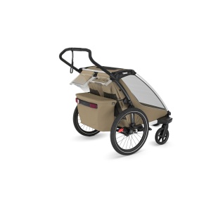 Carucior multisport double Thule Chariot Cross 2, Faded Khaki New - Img 4