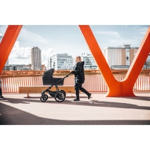 Carucior Thule Urban Glide 3 all-terrain cu prinderea hamului magnetica, Black - Img 4