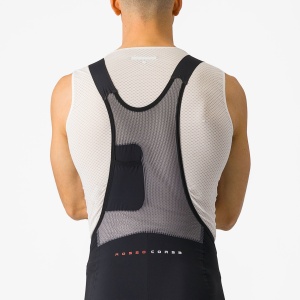 Castelli - pantaloni ciclism scurti cu bretele - Superleggera Bibshort - 20-40 gr C - negru - Img 2