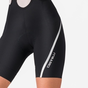 Castelli - pantaloni ciclism scurti cu bretele - Velocissima 3 Bibshort - 15-38 gr C - negru | argintiu - Img 4