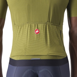 Castelli - tricou ciclism cu maneca scurta pentru barbati Espresso Jersey - verde inchis kaki - Img 7