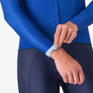 Castelli - tricou ciclism maneca lunga tailored fit cu protectie solara - Upf Long Sleeve Jersey - albastru azzurro - Img 5