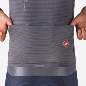 Castelli - tricou ciclism maneca scurta tailored fit - Espresso R--A/D Jersey - gri inchis Smokey - Img 4