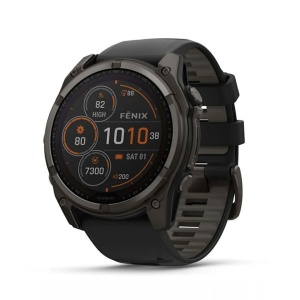 Ceas Garmin Fenix 8 Solar Saphire Titanium 51MM Carbon Grey/Black