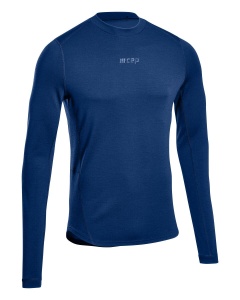 CEP - bluza cu maneca lunga - cold weather merino shirt long sleeve - blue