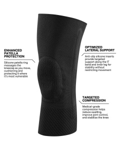 CEP - genuchiera cu suport maxim - max support knee sleeve - black - Img 3