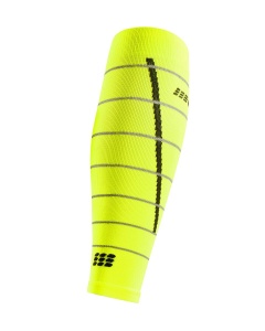 CEP - jambiere compresie - reflective calf sleeves W - neon yellow - Img 2