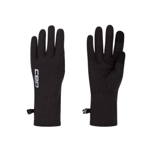 CEP - manusi alergare - Core Run Merino - negru